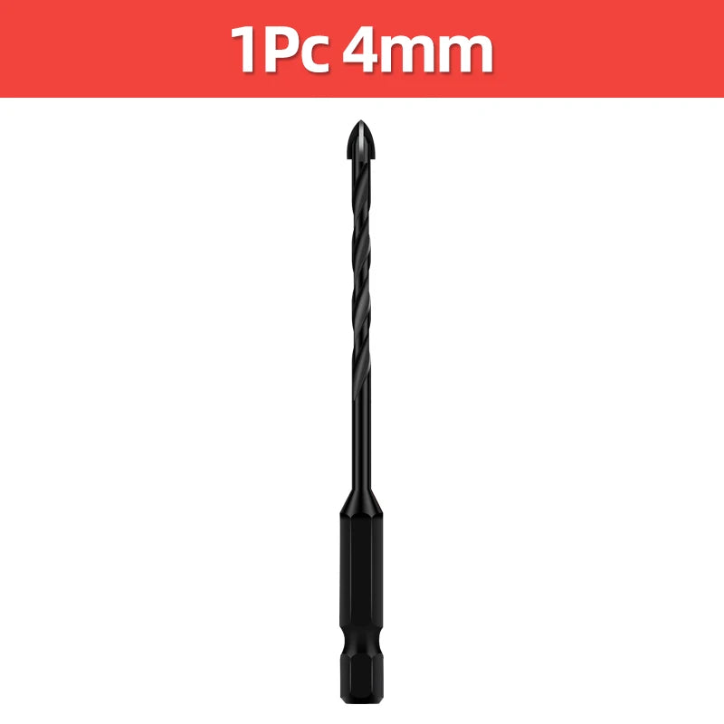 Cross Hex Drill Bit Set For Concrete Porcelain Tile Glass Metal Multifunction Drill Bits Kit Power Tools Drilling Drills