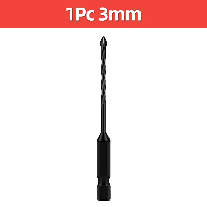 Cross Hex Drill Bit Set For Concrete Porcelain Tile Glass Metal Multifunction Drill Bits Kit Power Tools Drilling Drills